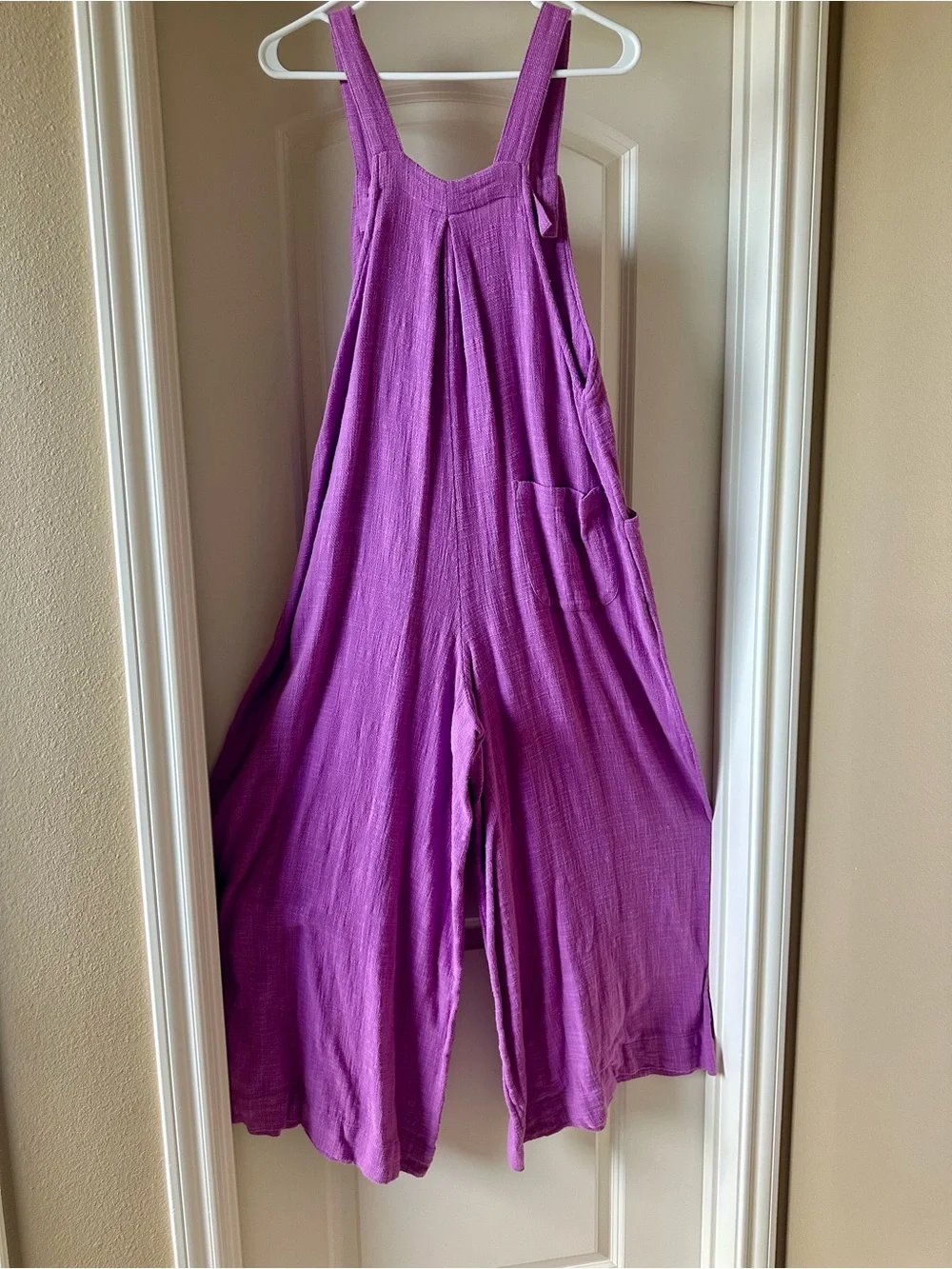 Free People Lavender Wide-Leg Jumpsuit